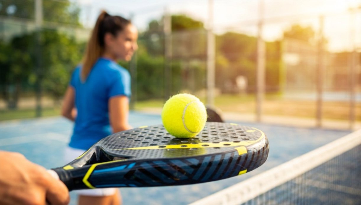 Padel-Schläger Nahaufnahme